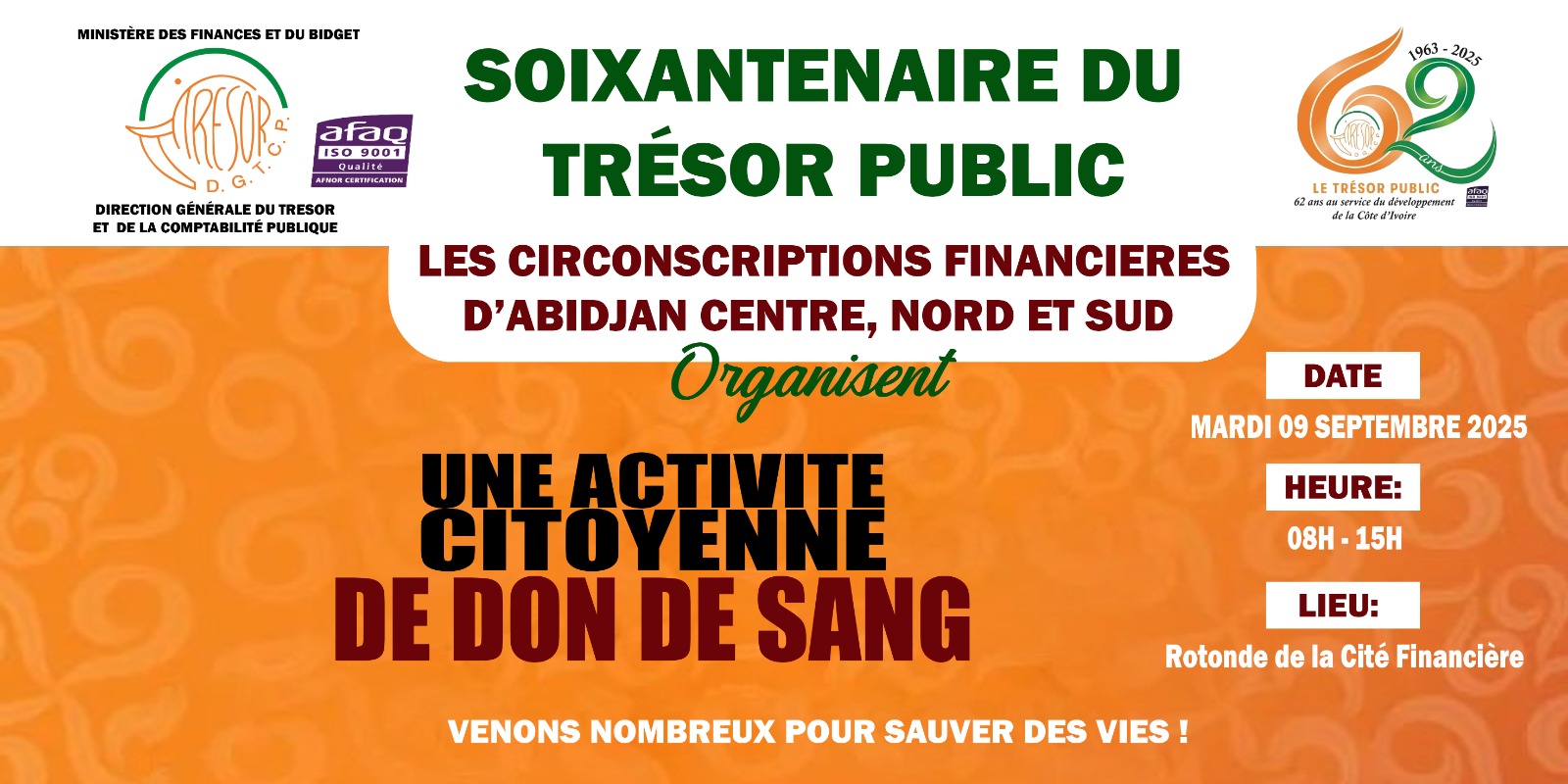 Spot annonce des festivités des 62 ans et colloque AIST